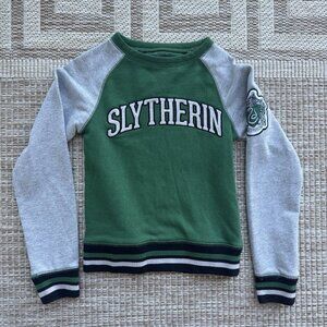 Universal Studios Harry Potter Kids Slytherin Sweatshirt XXS Embroidered Patch